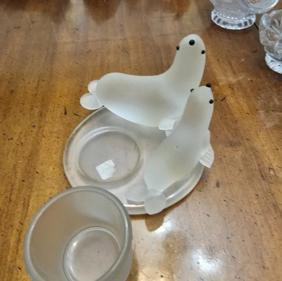 COPY - Glass Seal Candle Holder - Picture 3 of 3